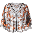 thumbnail image 2 of PrettyGuide Women's 1920s Sequin Shawls Sparkly Flapper Evening Wrap Cape, 2 of 5