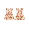 thumbnail image 2 of Toddler Baby Girls' Dress Kid Little Girls Festival Casual Cartoon Round Neck A-Line Beach Dresses, 2 of 9