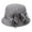 Gray, variant on Women's Solid Color Sunshade Princess Hat with Flowers Fashion Summer Outdoor Breathable Fedoras Cap Evening Party Accessory