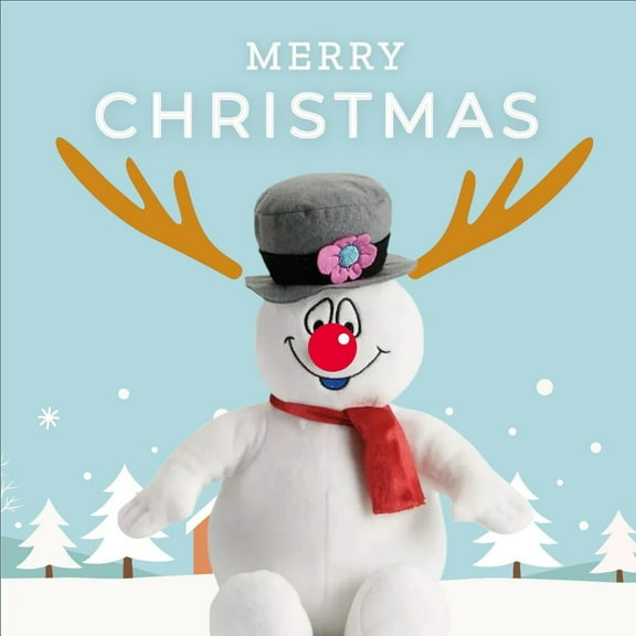 Reindeer Plush Frosty The Snowman Snow Man 11” Stuffed Animal NEW Holiday Gift