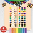 thumbnail image 2 of Bazic 3346 4.8 oz 8 Primary Color Modeling Clay Sticks, 2 of 7