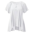 thumbnail image 6 of Sngxgn T-Shirt Crewneck Tee, Classic Fit T-Shirt for Women(White,M), 6 of 7