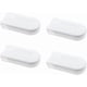 thumbnail image 1 of Vertical Blind Replacement Handles, 4-Pack Plastic Tension Roller Grips, White Safety Pull Tabs for Window Treatments, 1 of 5