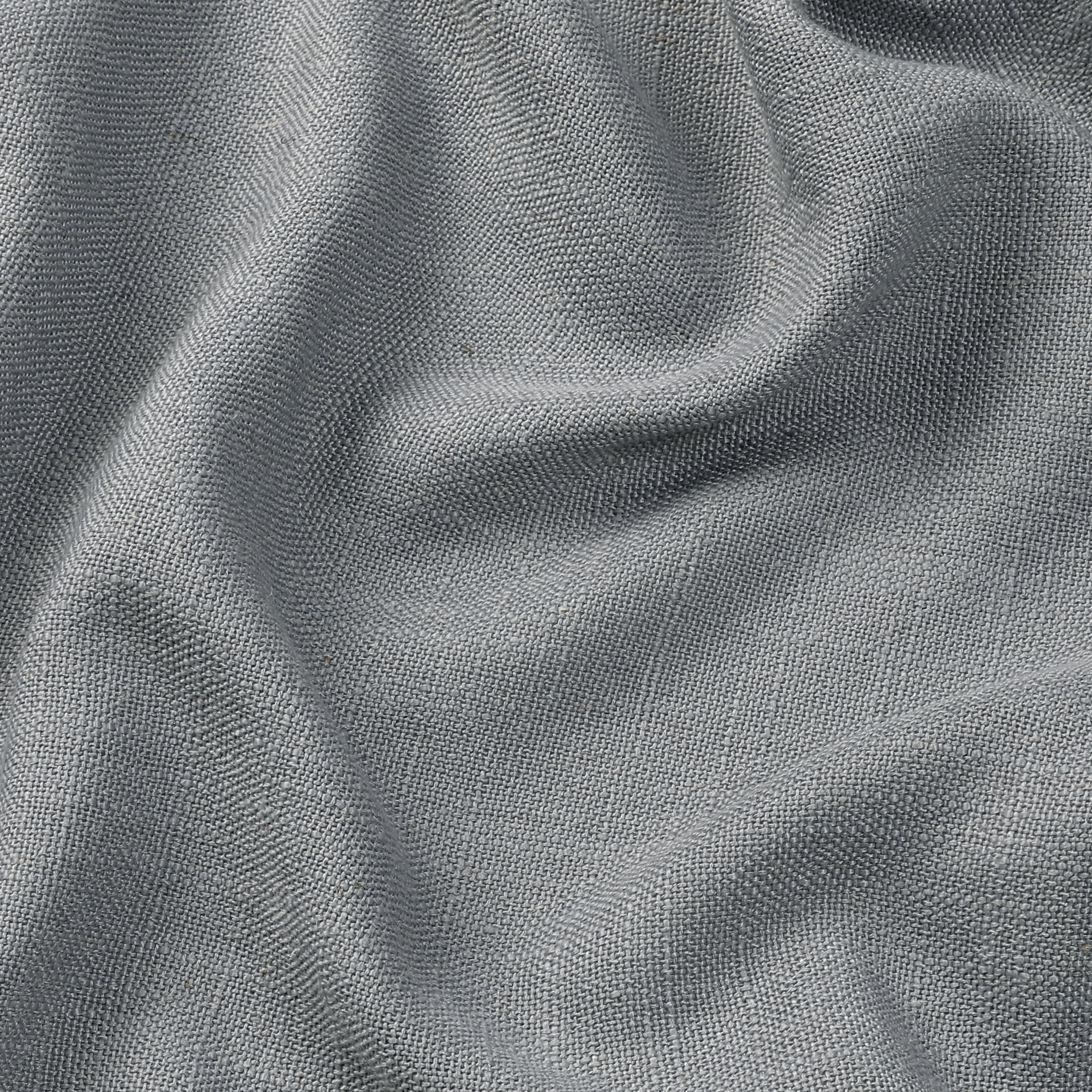AZZCIA Grey Linen Blend Light Filtering Grommet Curtain Panels for Bedroom, 2 Panels, 54"W x 84"L