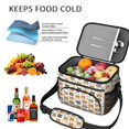 thumbnail image 5 of Cat Head and Dog Paw Print Insulated Lunch Box for Women Men, Medium Leakproof Cooler Bag with Adjustable Strap, 10"x6.7"x8", 5 of 6