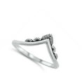 thumbnail image 4 of Chevron V Shape Bali Ring .925 Sterling Silver Band Jewelry Female Male Unisex Size 5, 4 of 4