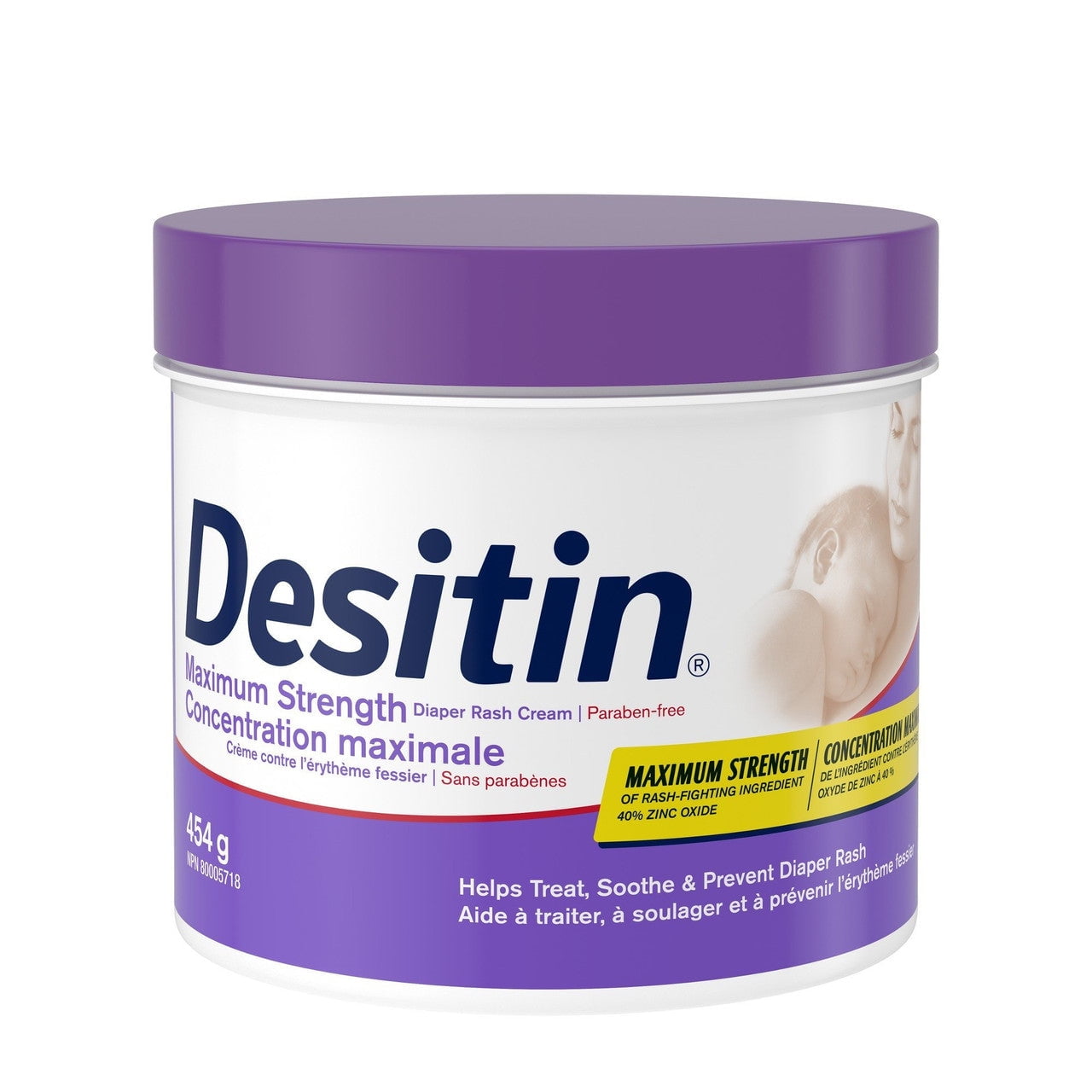 Desitin Maximum Strength Baby Diaper Rash Cream with Zinc Oxide, 16 oz