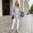 thumbnail image 5 of Women's Open Front Long Cardigan Lightweight with Pockets Fall Layering, 5 of 8