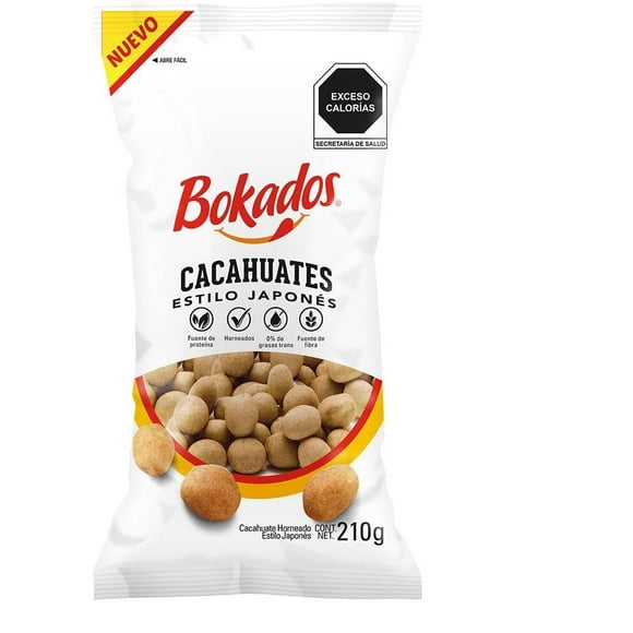 Cacahuates Bokados estilo japonés 210 g