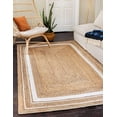 thumbnail image 1 of Aizza Trends Hand Made Hand Braided Natural Jute Floor Area Rug / Floor Carpet Rug / Natural Jute Rug, 1 of 5