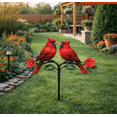 thumbnail image 2 of 2Pcs Red Cardinal Garden Stake – Red Cardinal Metal Outdoor Decor with Integrated Ground Spike, Decorative Yard Ornament for Patio, Pathway & Lawn, 2 of 4