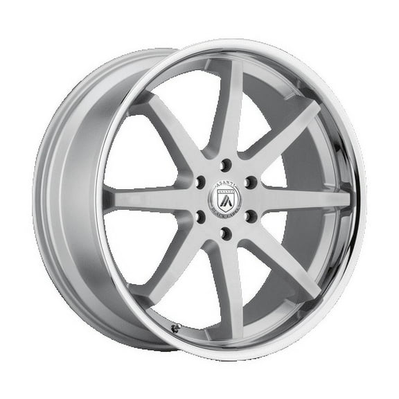 Asanti Black Aluminum Rim ABL-32 KAISER 20X9in Brushed Silver Chrome Lip Finish, ABL32-29063430