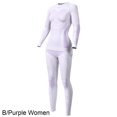 thumbnail image 1 of TQEHS Conjunto de ropa interior térmica para hombres y mujeres para deportes de esquí al aire libre en invierno, parte superior e inferior cálidas., 1 of 6