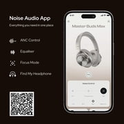 Noise Master Buds Max, SoundbyBose Wireless Over-Ear Headphones with Segment Leading Adaptive ANC, Dynamic EQ, LHDC 5.0, Immersive Spatial Audio,Upto 60H Playtime, App Support (Onyx)