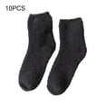thumbnail image 3 of tredstone 10 Pcs/set Chaussettes Extra Épaisses en Forme de Pieds avec Texture Douce et Résistantes à l'Usure, Gris Foncé 1Set, 3 of 6