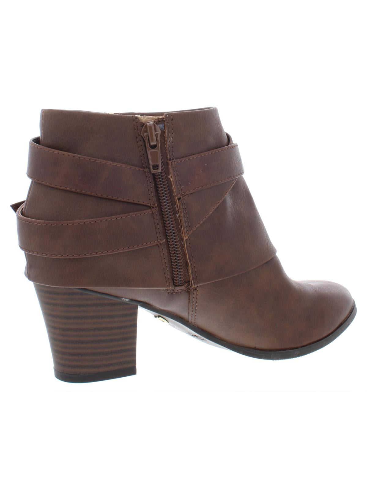 Brown Size 11.0 Thalia Sodi Womens Tully Round Toe Ankle Fashion Boots 