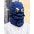 thumbnail image 2 of Deago Trooper Trapper Hat Winter Windproof Ski Hat with Glasses and Mask Warm Hunting Hats for Men Women (Navy Blue), 2 of 10