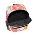thumbnail image 6 of FORMRS School Backpack with Front Zippered Pocket 12" Student Travel Daypack, Orange Grapefruit Slices, 6 of 6