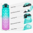 thumbnail image 2 of LL Goods Blue & Purple  Motivational Water Bottle – 32oz | BPA-Free | Multiple Colors, 2 of 10