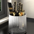 thumbnail image 4 of Large Knife Block Holder Without Knives, Countertop Butcher Block Kitchen Knife Stand, Hold Multiple Large Blade Knives, Wider Slots for Easier Storage, 4 of 8