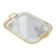 thumbnail image 1 of Bandeja para servir, soporte para tazas de té, bandeja decorativa multifunción de hierro, bandeja de tocador para vestidor de té, restaurante y sala L, 1 of 9