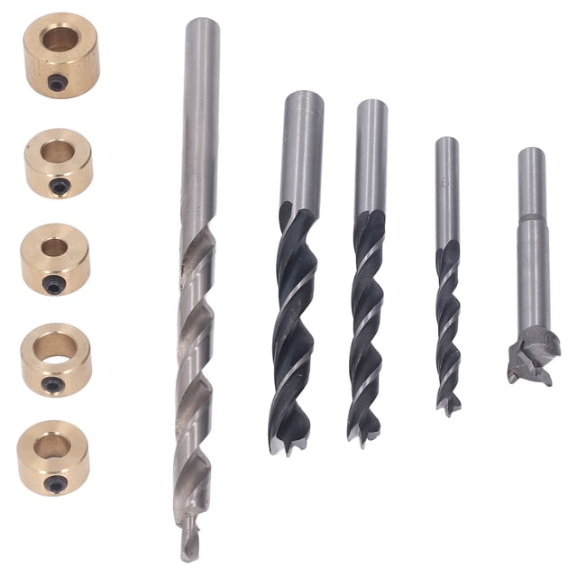 Brocas de Perforació de Pasos, Corte Eficiente 3 Puntos de Cuchillo Holte de Bolsillo Taladro Broca Acero de Alta Velocidad Duradera Para Madera
