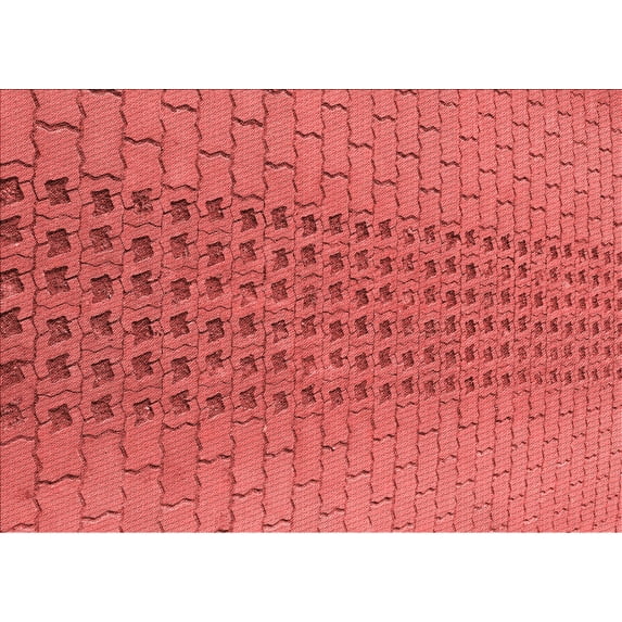 Ahgly Company Indoor Rectangle Patterned Love Red Area Rugs, 7' x 10'