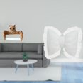 thumbnail image 2 of Soporte de papel higiénico,Escultura de pared de búho con porta rollo de papel higiénico,Cojín con lazo bonito,Almohada con forma de lazo,bonito cojín decorativo con lazo,Funda de almohada, 2 of 8