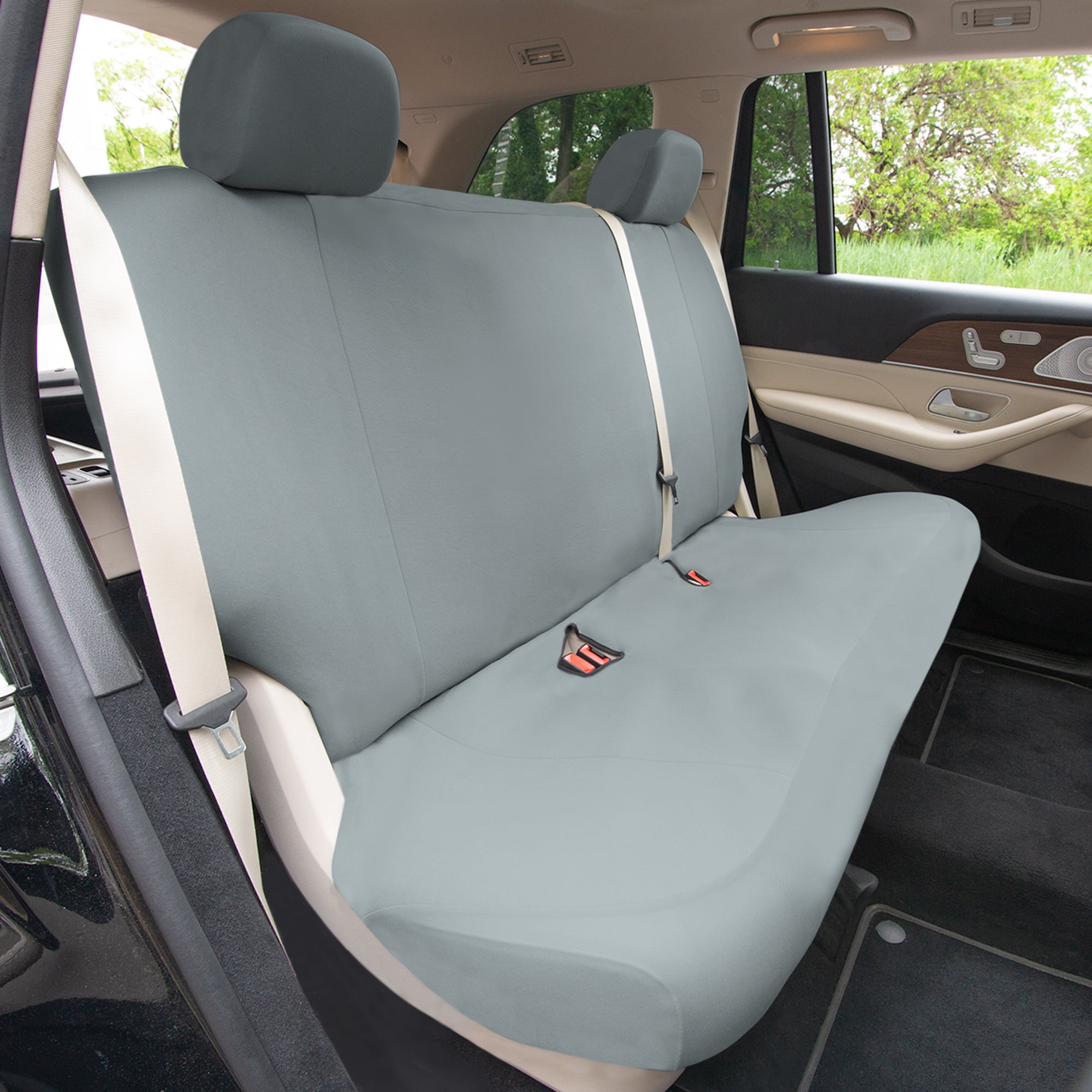 Universal Fit Car Seat Cover – Full Set of Automotive Seat Covers, Classic Cloth Seat Protector for Cars, Trucks, SUVs & Vans, Washable Seat Cover