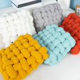 thumbnail image 2 of Washranp Soft Fluffy Throw Pillow,Elastic Handmade Knotted Plush Square Chair Seat Cushion Pillow Home Supplies, 2 of 3