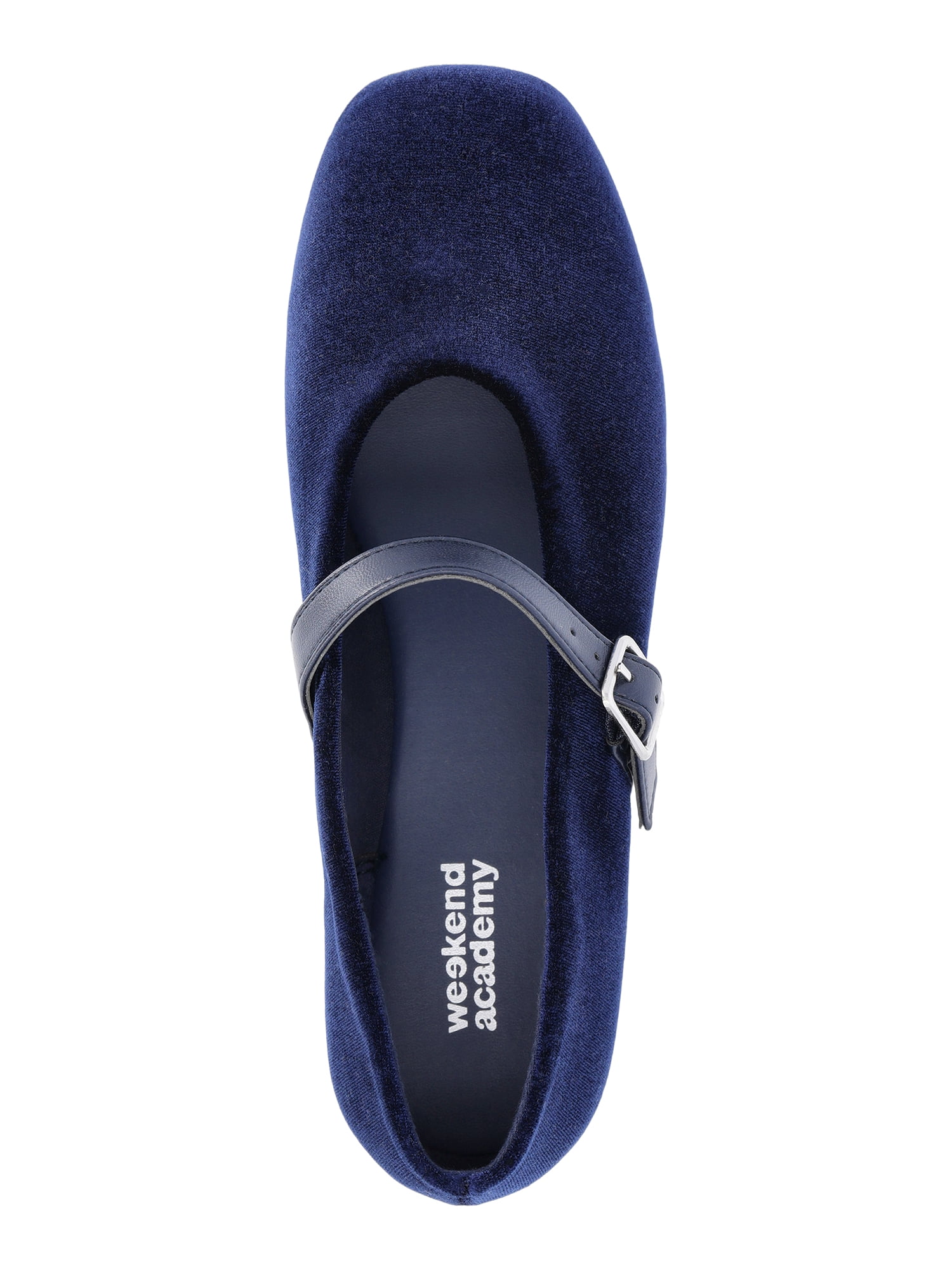 Weekend Academy Girls Velvet Ballet Flats
