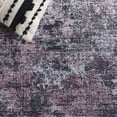 thumbnail image 5 of SAFAVIEH Tacoma Brian Abstract Machine Washable Area Rug, Plum/Black, 8' x 8' Round, 5 of 9