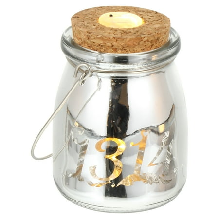 

BESTONZON 1pc Glass Wooden Plug Wishing Bottle Light Night Jar Light Birthday Gift
