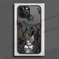 thumbnail image 3 of T-tom y j-jerry funda de teléfono mate de dibujos animados para iPhone 15 14 11 Pro Max 13 12 Mini XR X SE 7 8 6 6S Plus, cubierta translúcida, 3 of 5