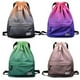 thumbnail image 5 of Mochila con cordón Mochila para hombre y mujer, moderna, ligera, para la escuela, para deportes, fitness, turismo, deportes al aire libre, con bolsillo con cordón, 5 of 6