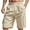Beige, variant on Yghzkop Men's Tactical Cargo Shorts Outdoor Multi Pocket Drawstring Elastic Waist Loose Fit Quick Dry Military Work Short Pants for Adventure