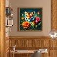 thumbnail image 2 of Juego de pintura de diamantes 5D DIY completo taladro redondo Animal Kit decoración del hogar 2 uds JShteea El nuevo, 2 of 9