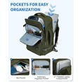 thumbnail image 3 of Mochila WANDF Travel de 32 litros para Spirit Airlines con bolsillo húmedo, 3 of 9