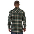 thumbnail image 3 of Gioberti Men's Western Brushed Flannel Plaid Checkered Shirt w/ Snap-on Button, 3 of 5
