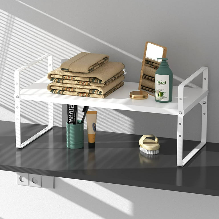 Stackable Cabinet Shelf Organizer Heavy Duty Nonslip Metal Storage Rack  Shelf Riser for Kitchen Pantry Cupboard Kitchen Storage - AliExpress