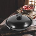 thumbnail image 3 of Sartén wok de acero inoxidable Zonh con tapa y asas, 3 of 6