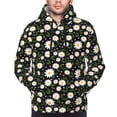 thumbnail image 2 of Bingfone Daisy Men's Drawstring Hoodie Long Sleeve Pocket Sweatshirts-Large, 2 of 6