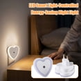 thumbnail image 4 of European Standard Heart Shaped Night Light, EU Plug LED Decorative Light with Smart Sensor, Dusk to Dawn Nightlight for Home and Travel, 4 Colors, 4 of 6
