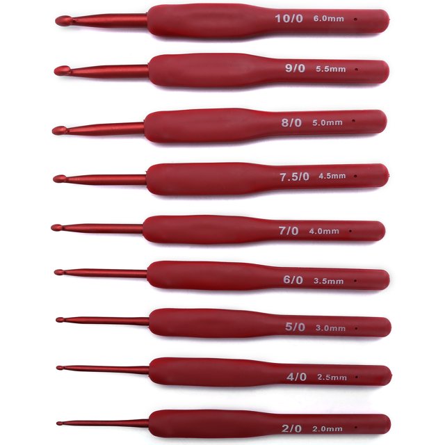 Crochet Hooks Set, 9Pcs Crochet Kit Crochet Hooks, Hook For Craft Sewing DIY Knitting