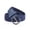 Blue, variant on PULLIMORE Elastic Woven Belt - Adjustable Unisex Waistband with PU Leather Trim (Black)