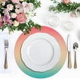 thumbnail image 5 of Beautiful Gradient Color Placemats Round Table Mats Non-Slip Washable Heat Resistant Kitchen Place Mat for Home Dining Coffee Tabletop (6PCS) Home Decor, 5 of 7