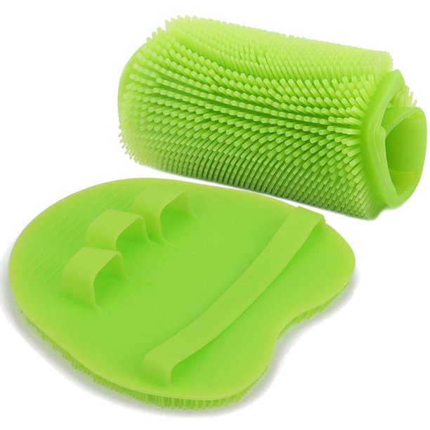 Soft Silicone Shower Brush, Body & Face & Short Hair Wash, Bath