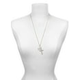 thumbnail image 3 of Delight Jewelry Silvertone Class of 2027 I Have Plans for You Engraved Cross Zoey Necklace, 28", 3 of 4