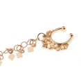 thumbnail image 4 of EeaseMX 2 piercings estilo punk para el tabique nasal, para pendientes colgantes, cadena con borlas de rombo, piercing para la nariz, piercing para el cuerpo (dorado), 4 of 8