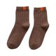 thumbnail image 1 of Qarigey 1 par de calcetines de algodón para mujer, tubo medio, transpirables, cómodos, reutilizables, informales, para el hogar y la escuela, Accesorios de calzado Café, 1 of 6